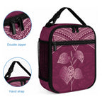 Burgundy New Zealand Kawakawa Maori Ngaru Lunch Bag
