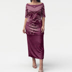 Burgundy New Zealand Kawakawa Maori Ngaru Puletasi