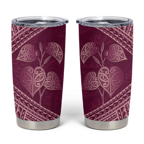 Burgundy New Zealand Kawakawa Maori Ngaru Tumbler Cup
