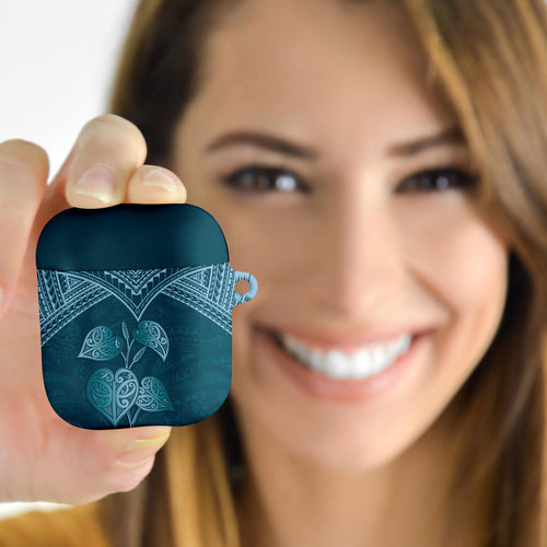 Cyan New Zealand Kawakawa Maori Ngaru AirPods Case