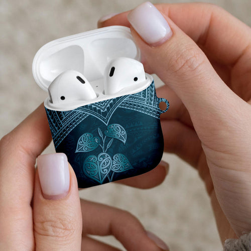 Cyan New Zealand Kawakawa Maori Ngaru AirPods Case