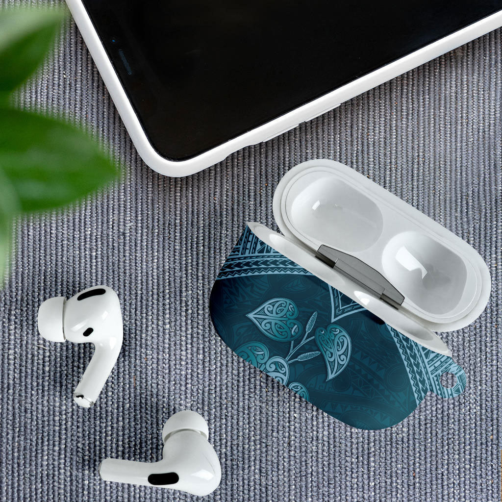 Cyan New Zealand Kawakawa Maori Ngaru AirPods Case