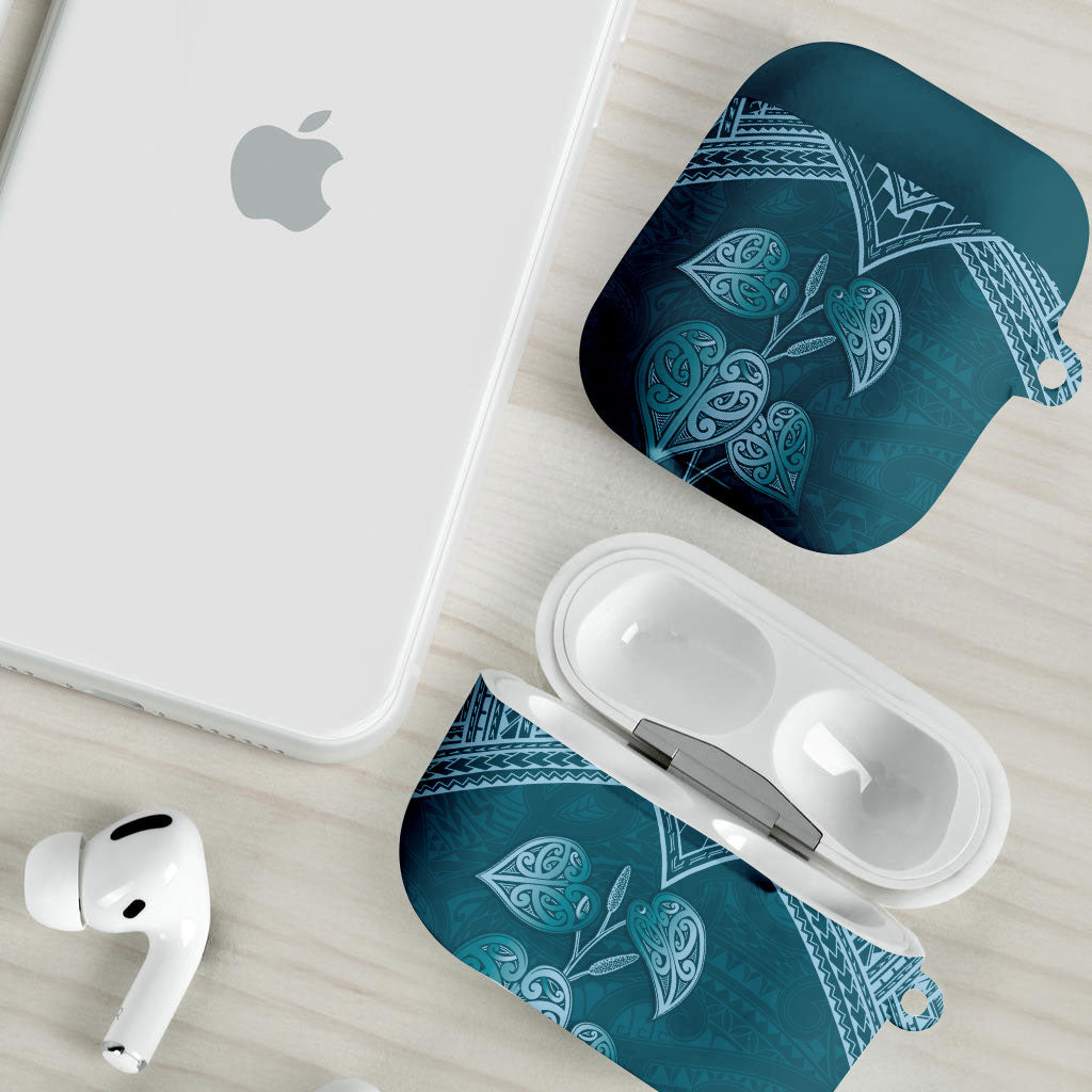 Cyan New Zealand Kawakawa Maori Ngaru AirPods Case