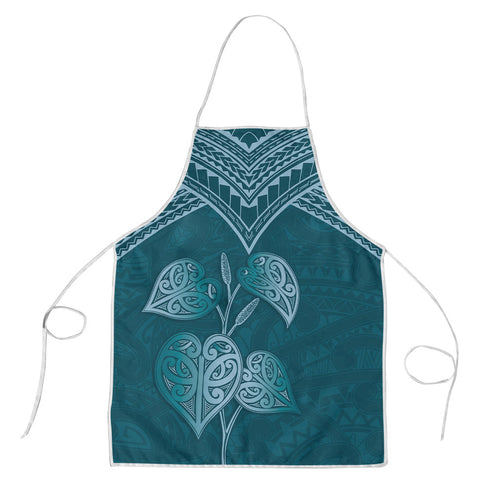 Cyan New Zealand Kawakawa Maori Ngaru Apron