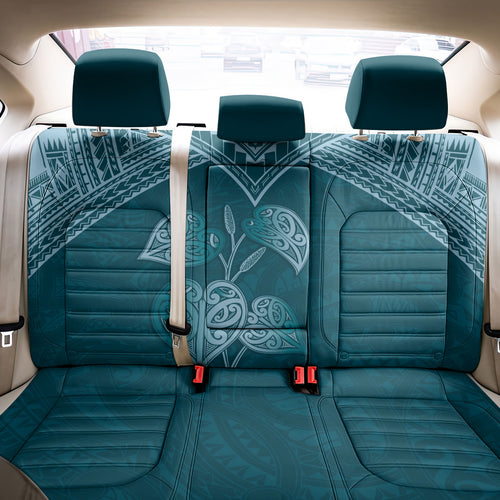 Cyan New Zealand Kawakawa Maori Ngaru Back Car Seat Cover