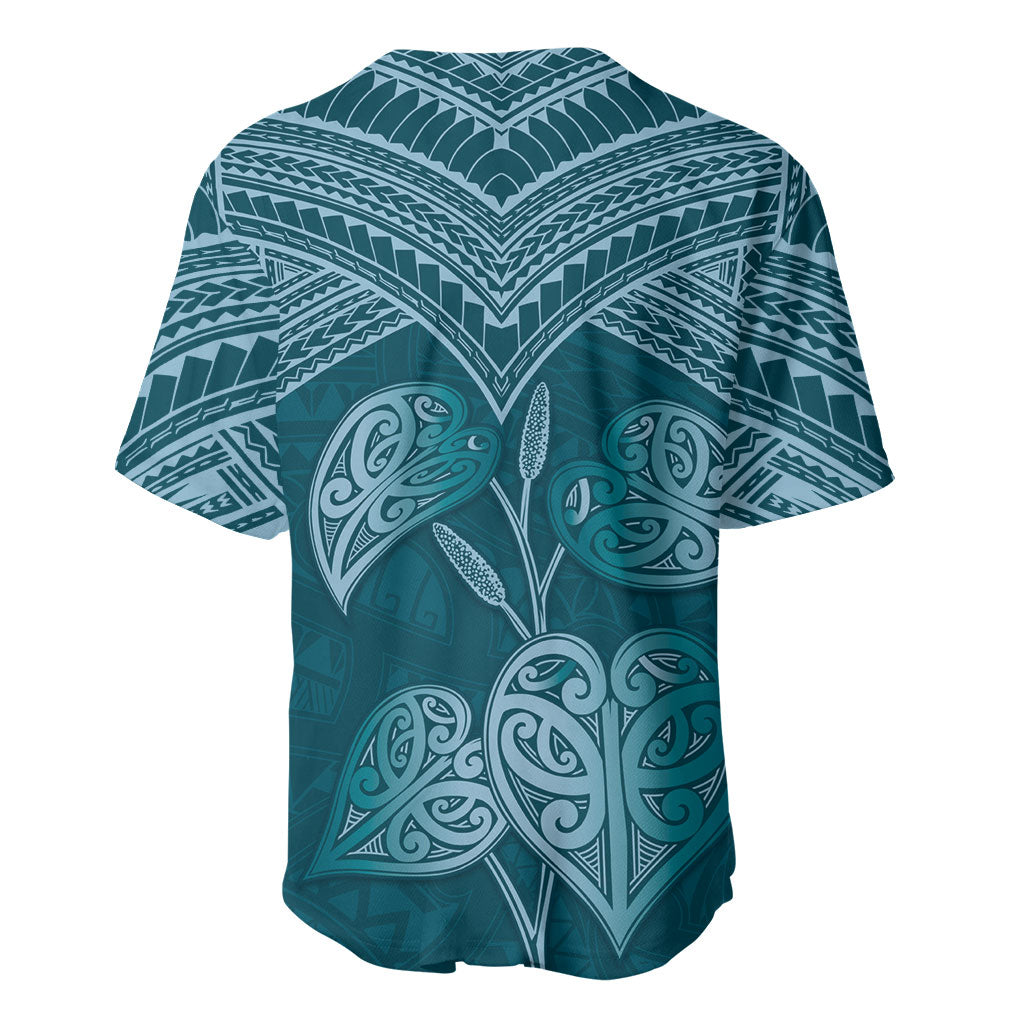 Cyan New Zealand Kawakawa Maori Ngaru Baseball Jersey