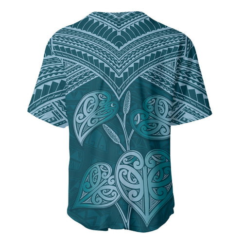 Cyan New Zealand Kawakawa Maori Ngaru Baseball Jersey