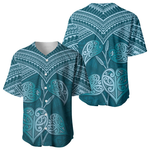 Cyan New Zealand Kawakawa Maori Ngaru Baseball Jersey