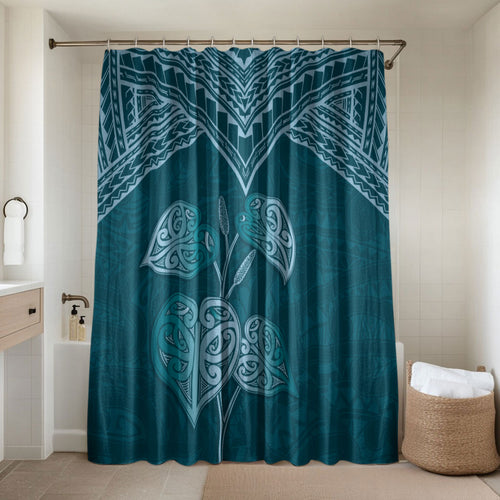 Cyan New Zealand Kawakawa Maori Ngaru Bathroom Set