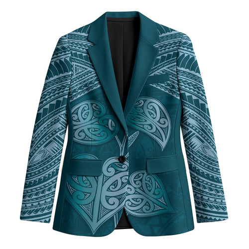 Cyan New Zealand Kawakawa Maori Ngaru Blazer