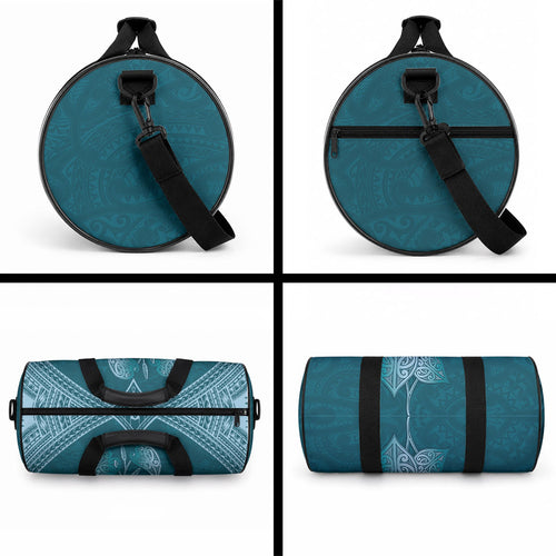 Cyan New Zealand Kawakawa Maori Ngaru Duffle Bag