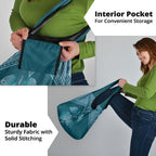 Cyan New Zealand Kawakawa Maori Ngaru Grocery Bag