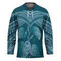 Cyan New Zealand Kawakawa Maori Ngaru Hockey Jersey