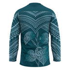 Cyan New Zealand Kawakawa Maori Ngaru Hockey Jersey