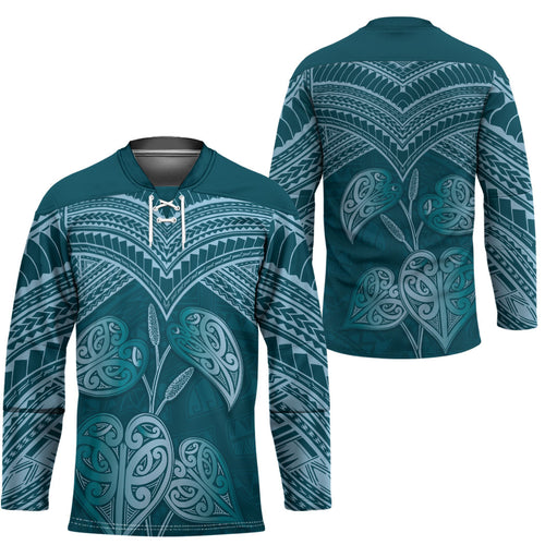 Cyan New Zealand Kawakawa Maori Ngaru Hockey Jersey