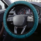 Cyan New Zealand Kawakawa Maori Ngaru Steering Wheel Cover