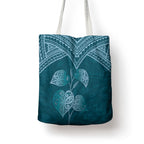 Cyan New Zealand Kawakawa Maori Ngaru Tote Bag