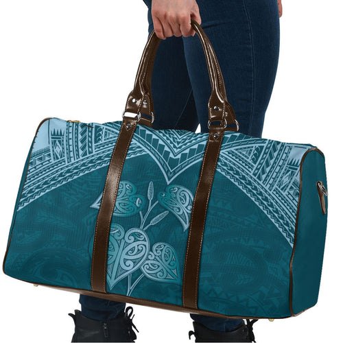 Cyan New Zealand Kawakawa Maori Ngaru Travel Bag