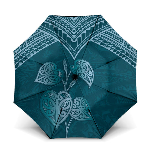 Cyan New Zealand Kawakawa Maori Ngaru Umbrella