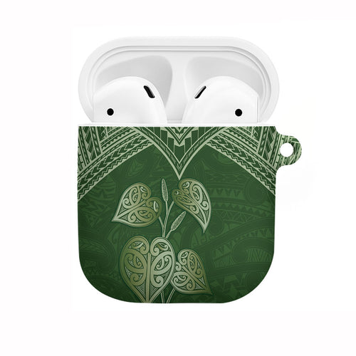 Green New Zealand Kawakawa Maori Ngaru AirPods Case