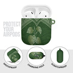 Green New Zealand Kawakawa Maori Ngaru AirPods Case
