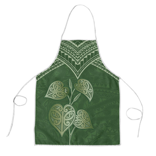Green New Zealand Kawakawa Maori Ngaru Apron