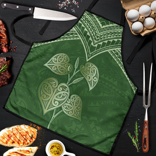 Green New Zealand Kawakawa Maori Ngaru Apron