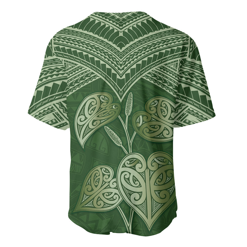 Green New Zealand Kawakawa Maori Ngaru Baseball Jersey