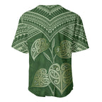 Green New Zealand Kawakawa Maori Ngaru Baseball Jersey
