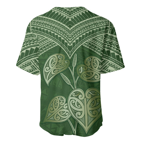 Green New Zealand Kawakawa Maori Ngaru Baseball Jersey