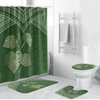 Green New Zealand Kawakawa Maori Ngaru Bathroom Set