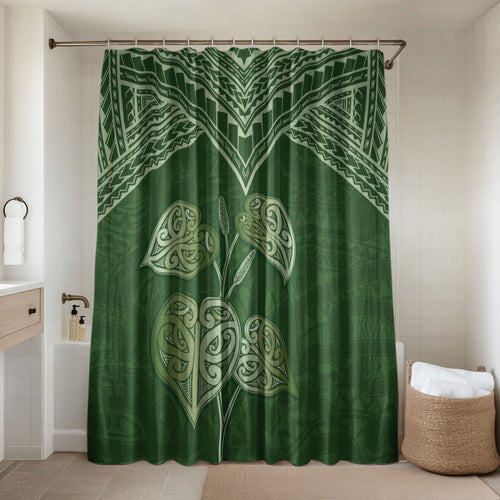 Green New Zealand Kawakawa Maori Ngaru Bathroom Set