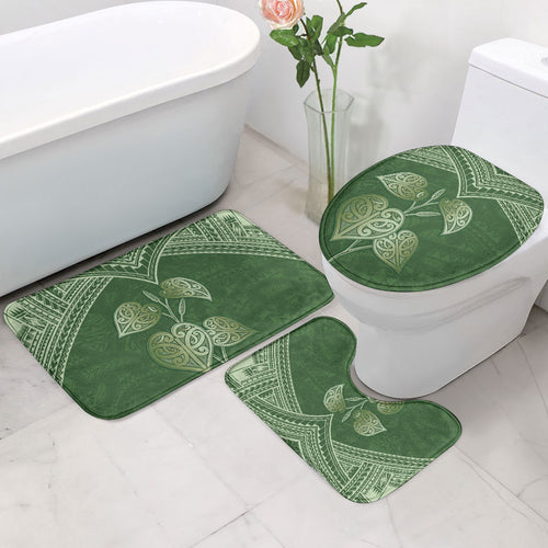 Green New Zealand Kawakawa Maori Ngaru Bathroom Set
