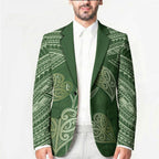 Green New Zealand Kawakawa Maori Ngaru Blazer