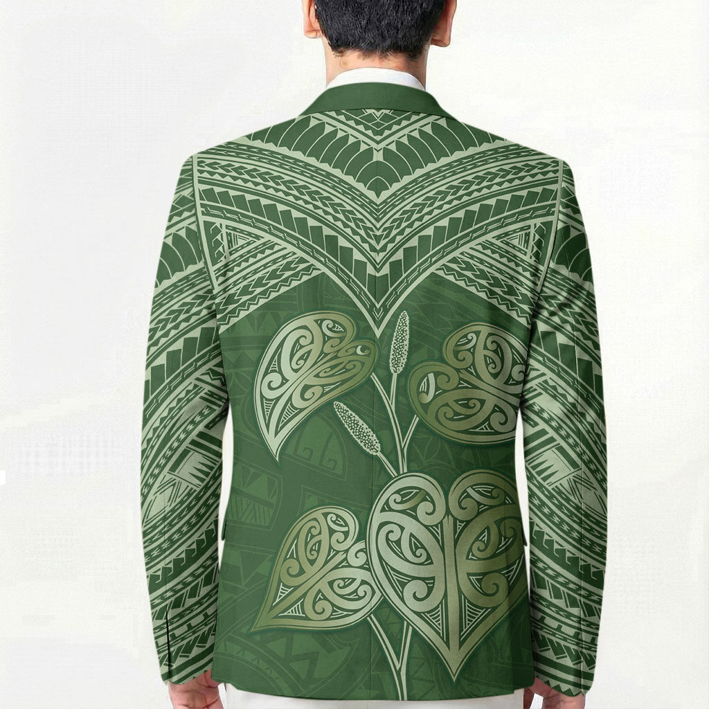 Green New Zealand Kawakawa Maori Ngaru Blazer