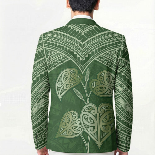 Green New Zealand Kawakawa Maori Ngaru Blazer