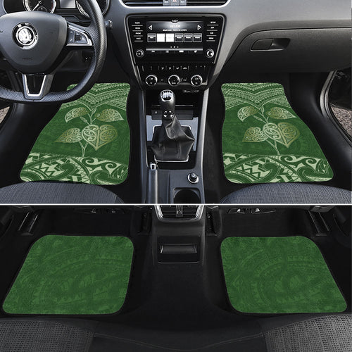 Green New Zealand Kawakawa Maori Ngaru Car Mats
