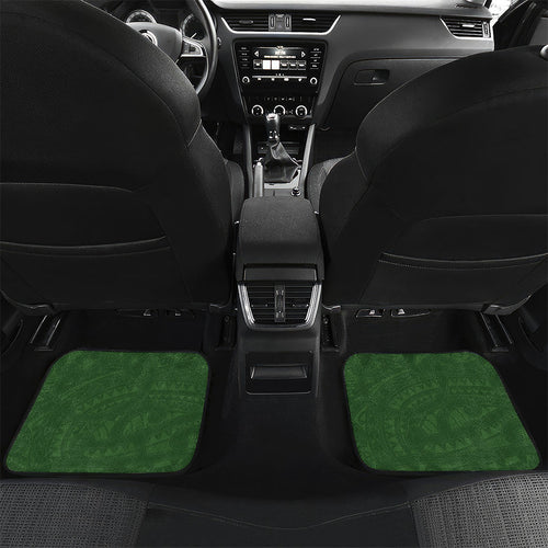 Green New Zealand Kawakawa Maori Ngaru Car Mats