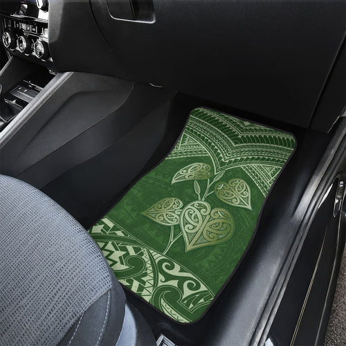 Green New Zealand Kawakawa Maori Ngaru Car Mats