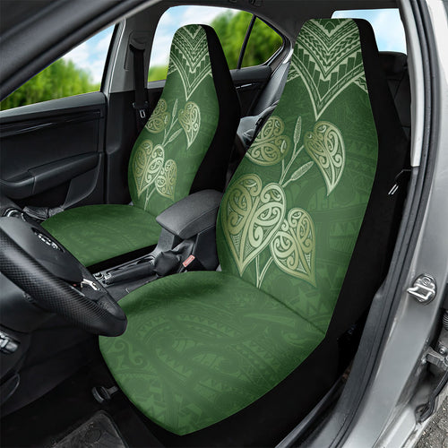 Green New Zealand Kawakawa Maori Ngaru Car Seat Cover
