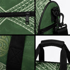 Green New Zealand Kawakawa Maori Ngaru Duffle Bag