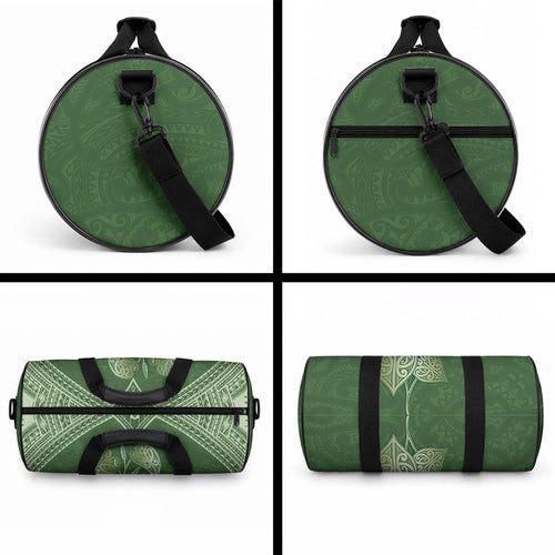 Green New Zealand Kawakawa Maori Ngaru Duffle Bag
