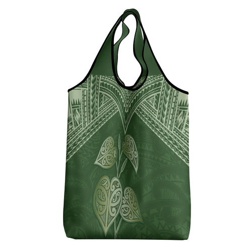 Green New Zealand Kawakawa Maori Ngaru Grocery Bag