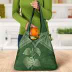 Green New Zealand Kawakawa Maori Ngaru Grocery Bag
