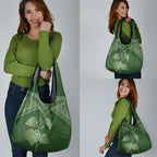 Green New Zealand Kawakawa Maori Ngaru Grocery Bag