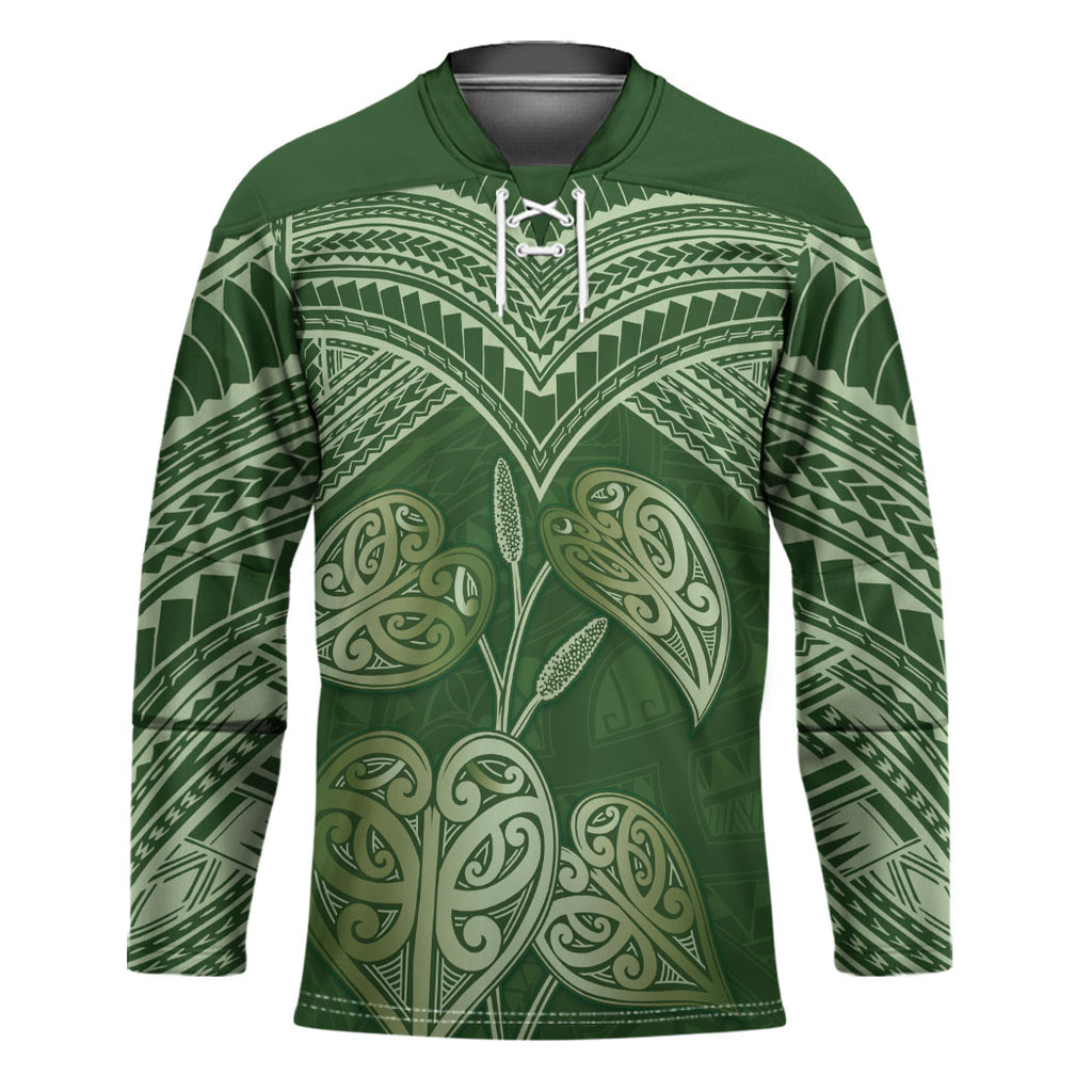 Green New Zealand Kawakawa Maori Ngaru Hockey Jersey
