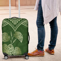 Green New Zealand Kawakawa Maori Ngaru Luggage Cover