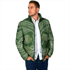 Green New Zealand Kawakawa Maori Ngaru Padded Jacket