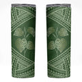 Green New Zealand Kawakawa Maori Ngaru Skinny Tumbler