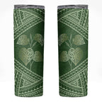 Green New Zealand Kawakawa Maori Ngaru Skinny Tumbler